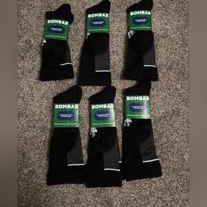 Bombas Men's Compression Socks in Black and Gray